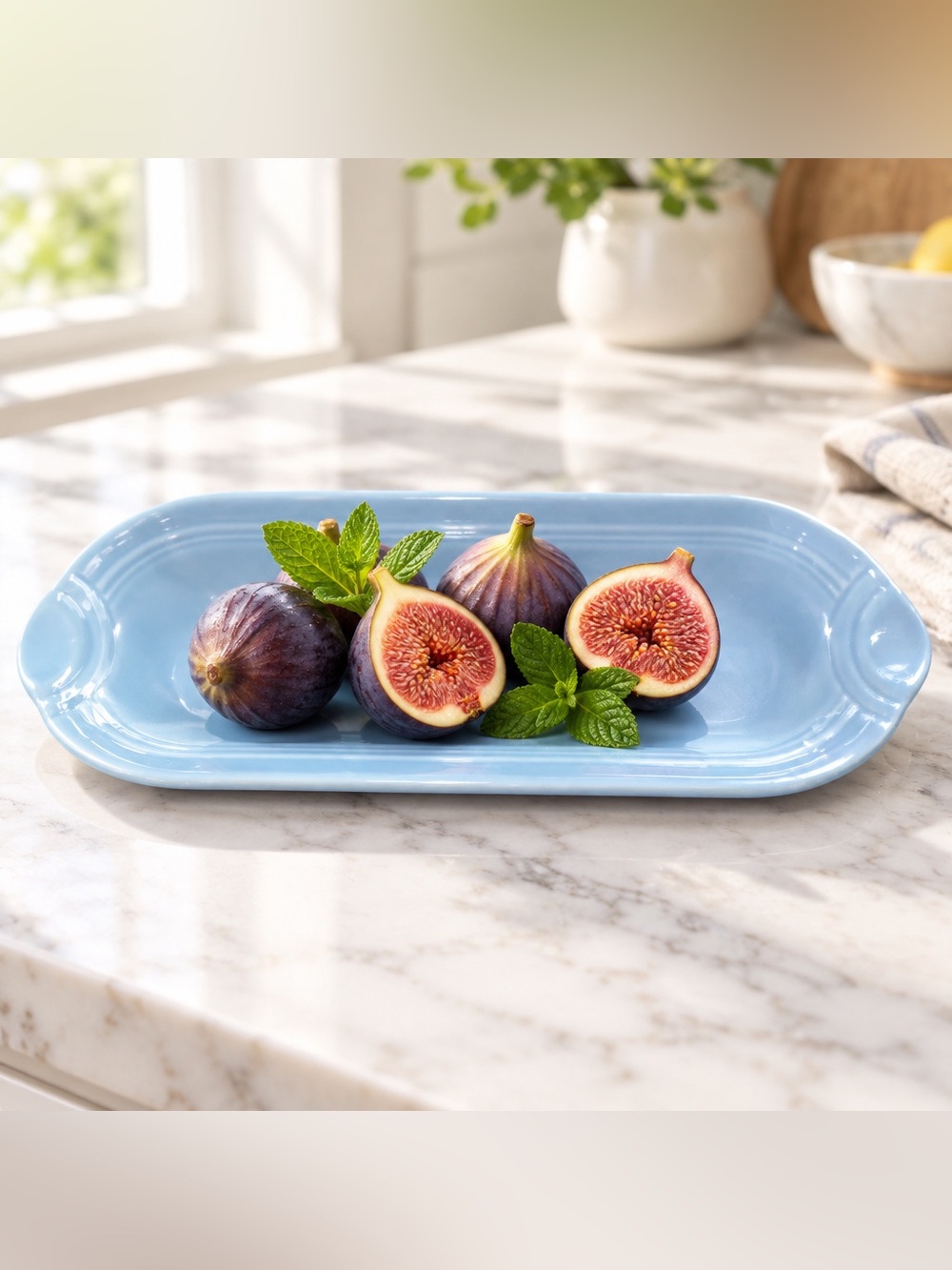Fiestaware Retired Periwinkle Blue Relish/ Utility Tray Discontinued Piece